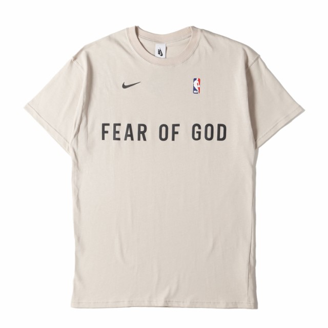 FEAR OF GOD フィアオブゴッド Tシャツ サイズ:S 20AW NIKE NBA ブランドロゴ オーバーサイズ クルーネック Tシャツ NRG W TOP ベージュ