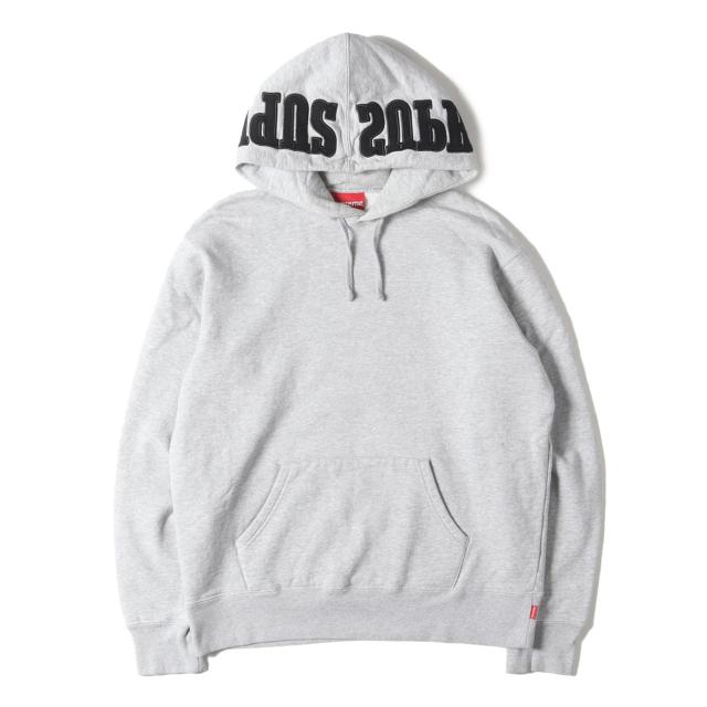 Supreme シュプリーム パーカー サイズ:S フード アップリケロゴ 