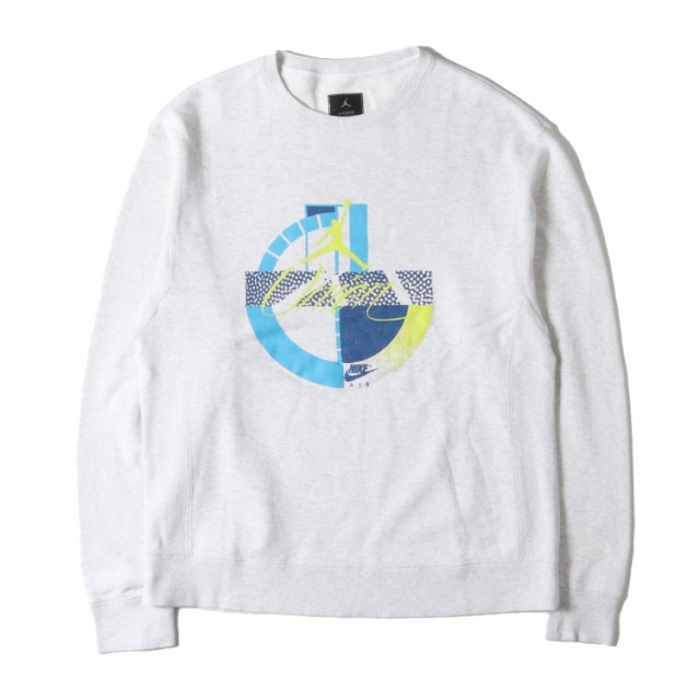 NIKE ナイキ スウェット サイズ:M 19SS UNION JORDAN グラフィックプリント スウェットシャツ NRG M J UN 2.0 CREWNECK FLC アッシュグレ