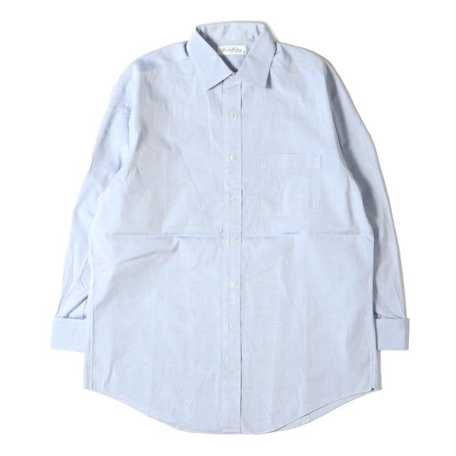 BROOKS BROTHERS ブルックスブラザーズ シャツ サイズ:16(32) 90s ダブルカフス オックスフォード ドレスシャツ ブルー USA製 トップス カジュアルシャツ 長袖【メンズ】【中古】【K4190】の通販は 12,980円
