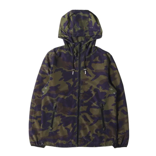 DIESEL ディーゼル ジャケット サイズ:S カモフラージュ フルジップ フード ジャケット 迷彩 アウター ブルゾン 上着【メンズ】【中古】【美品】【K4191】