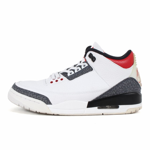 NIKE ナイキ サイズ:25.5cm AIR JORDAN 3 RETRO SE-T CO.JP DENIM (CZ6433-100) エアジョーダン3 レトロ デニム ホワイト ファイアレッド