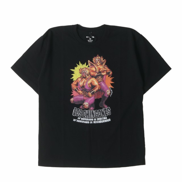 NEIGHBORHOOD ネイバーフッド Tシャツ サイズ:XS 24SS EROSTIKA Rockin Jelly Bean グラフィック プリント クルーネックTシャツ TEE SS-1 ブラック 黒 トップス カットソー 半袖 コラボ【メンズ】【K4201】の通販は