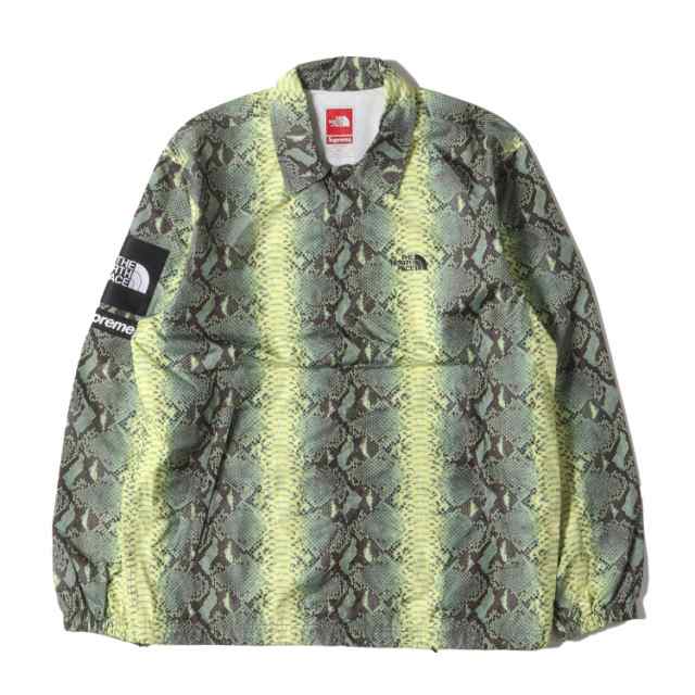 Supreme シュプリーム ジャケット サイズ:S THE NORTH FACE スネーク柄 コーチジャケット Snake Coaches Jacket グリーンスネーク アウタ