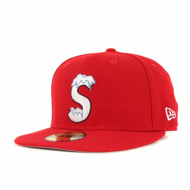 Supreme シュプリーム キャップ サイズ:7 3/8(58.7cm) 20AW NEW ERA アイスSロゴ ベースボール キャップ S Logo New Era レッド 帽子 コ