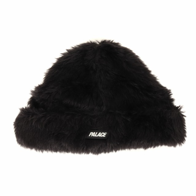 PALACE パレス サイズ:L/XL 23AW テディ ビーニー ハット TEDDY BEANIE ファー キャップ 帽子 ブラック 黒 【メンズ】【中古】【美品】【