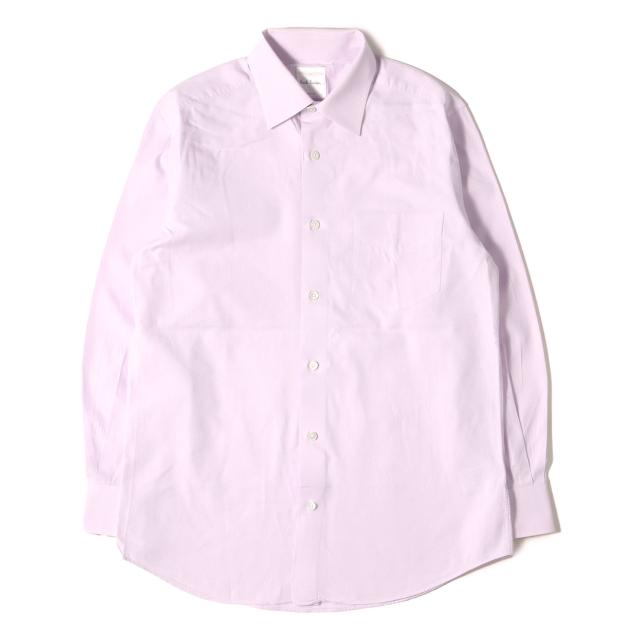 Paul Smith ポールスミス シャツ サイズ:M マイクロチェック ドレスシャツ 袖裏ストライプ ピンク トップス カジュアルシャツ 長袖【メンズ】【中古】【K4223】の通販は 7,040円