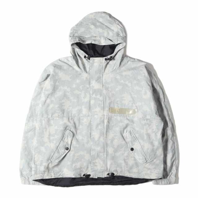 STUSSY ステューシー ジャケット サイズ:XL 00s デジカモ柄 ミリタリー ワイド フードジャケット USA製 グレーカモ 迷彩 アウター ブルゾ