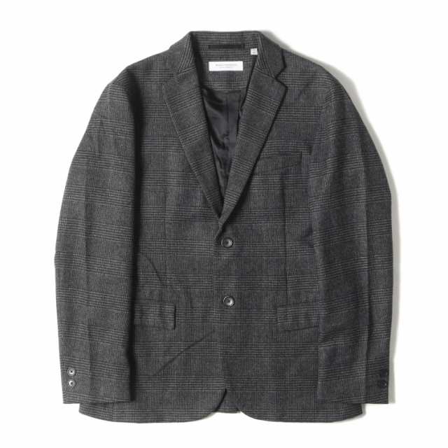 UNITED ARROWS ユナイテッドアローズ ジャケット サイズ:S グレンチェック ストレッチ ウールナイロン 2B テーラードジャケット BEAUTY&YOUTH グレー アウター ブレザー 上着【メンズ】【中古】【K4225】の通販は