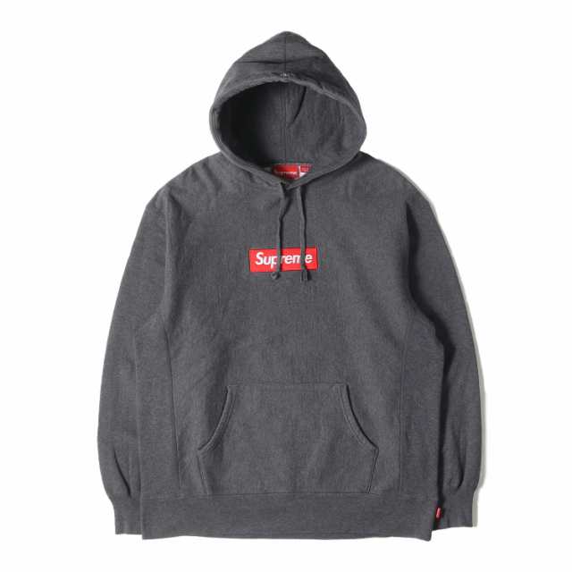 Supreme シュプリーム パーカー サイズ:L 21AW ボックスロゴ スウェットパーカー Box Logo Hooded Sweatshirt チャコール トップス フー