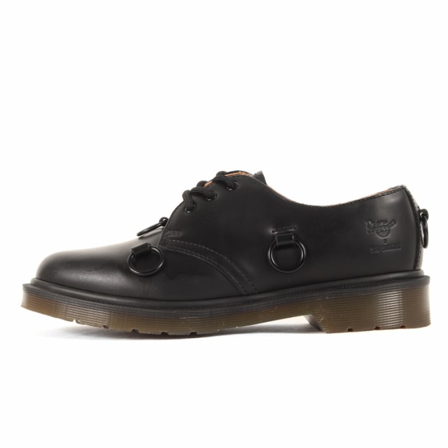 RAF SIMONS ラフシモンズ サイズ:25.0cm Dr.Martens 1461 RAF SIMONS (AF500) / ニッケルリング 3ホール ブラック 黒 US7 コラボ シュー