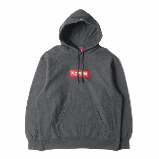 Supreme シュプリーム パーカー サイズ:M 21AW ボックスロゴ スウェットパーカー Box Logo Hooded Sweatshirt チャコール トップス フー