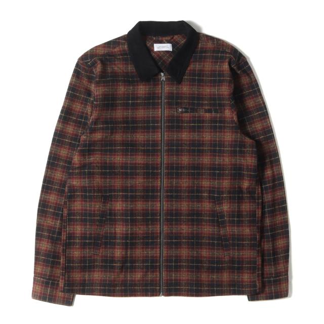 SATURDAYS SURF NYC サタデーズサーフニューヨーク ブルゾン サイズ:M 23AW タータンチェック フランネル ジップ シャツ ブルゾン Ryan Zip Front Flannel Shirt ブラウン系 アウター ジャケット 上着【メンズ】【中古】【美品】【K4230】の通販は