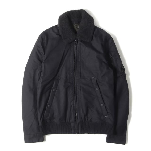 SPIEWAK スピワック ジャケット サイズ:S 襟ボア キルティングライナー付き フライトジャケット ブラック 黒 アウター ブルゾン 上着【メンズ】【中古】【K4231】の通販は
