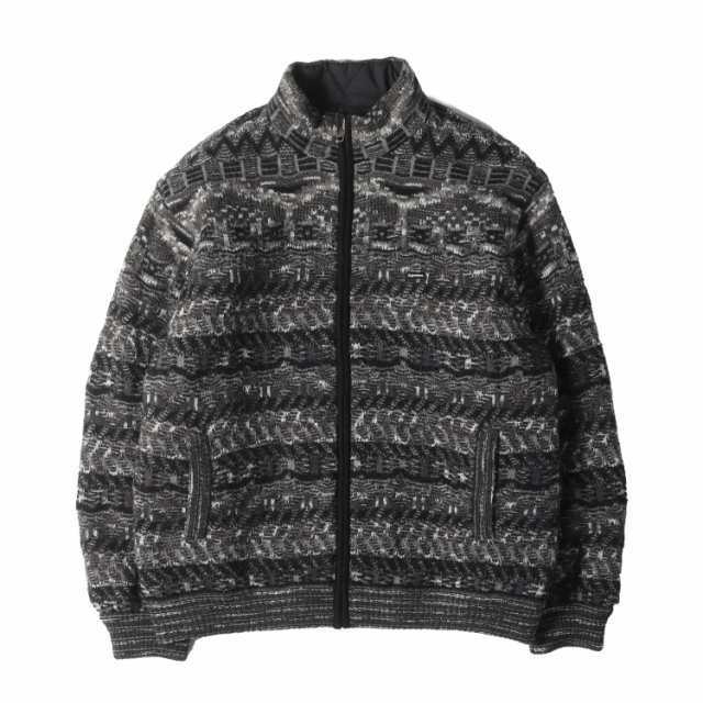 Supreme シュプリーム ジャケット サイズ:XL 21AW Missoni 総柄ニット リバーシブル 中綿ジャケット Reversible Knit Jacket ブラック 黒