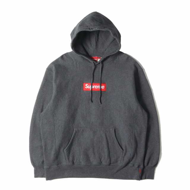 Supreme シュプリーム パーカー サイズ:L 21AW ボックスロゴ スウェットパーカー Box Logo Hooded Sweatshirt チャコール トップス フー