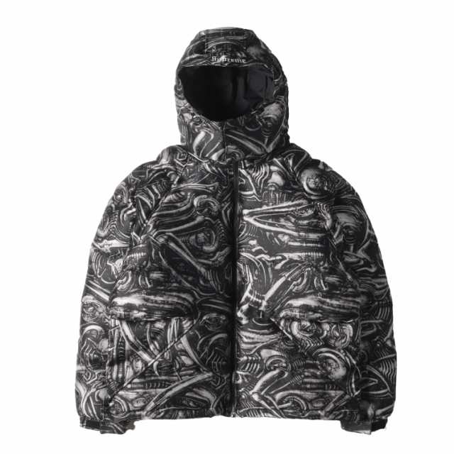 Supreme シュプリーム ジャケット サイズ:L 23AW H.R. Giger バイオメカノイド 総柄 ジャガード ダウンジャケット (Jacquard Down Puffer