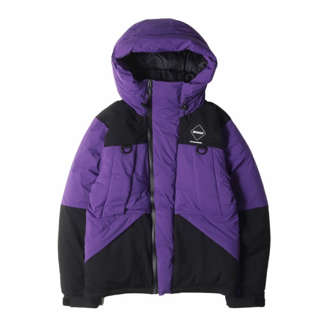 F.C.Real Bristol エフシーレアルブリストル ジャケット サイズ:S 23AW ダウン ベンチパーカー (DOWN BENCH PARKA) パープル ブラック ア