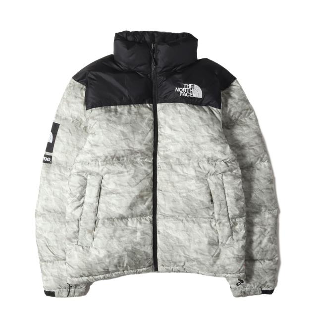 Supreme シュプリーム ジャケット サイズ:S THE NORTH FACE ペーパープリント ヌプシ ダウンジャケット (Paper Print Nuptse Jacket) ペーパー アウター ブルゾン 上着 コラボ【メンズ】【中古】【K4246】