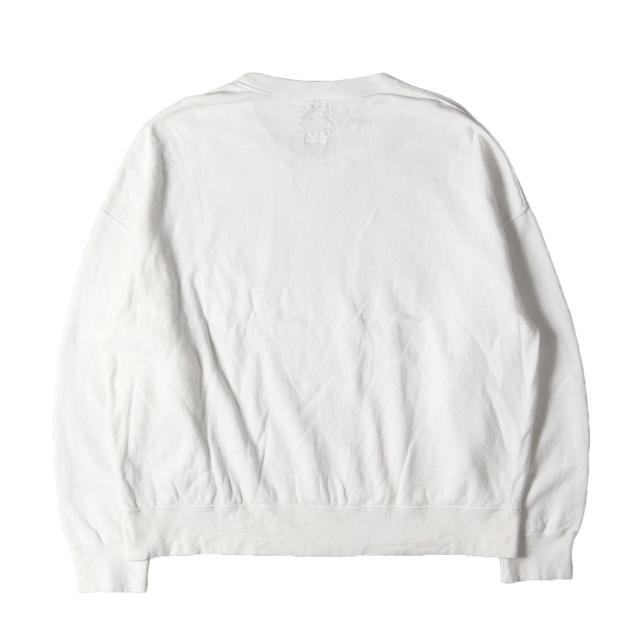 VISVIM スウェット トレーナー 長袖 白 ホワイト ラグランスリーブ