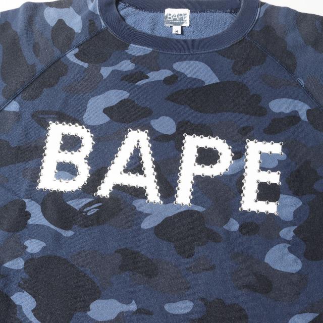 A BATHING APE スウェット ライトストーン COLOR CAMO CRYSTAL STONE RELAXED FIT CREWNECK | bape.com