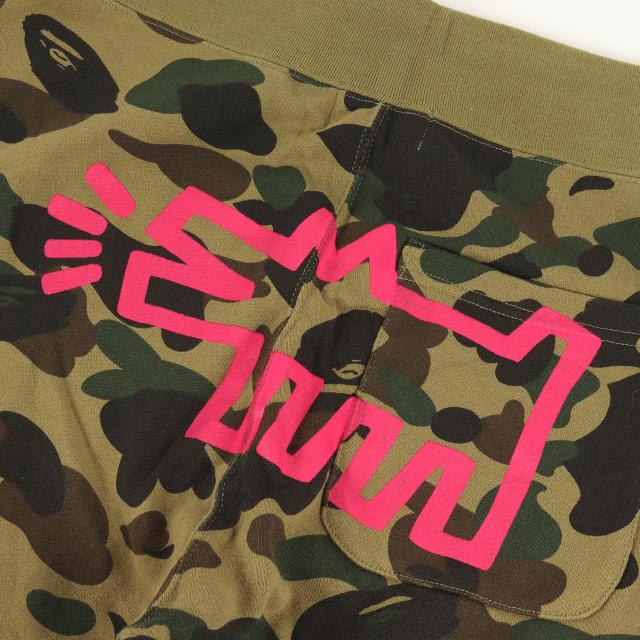 A BATHING APE ア ベイシング エイプ パンツ サイズ:S Keith Haring