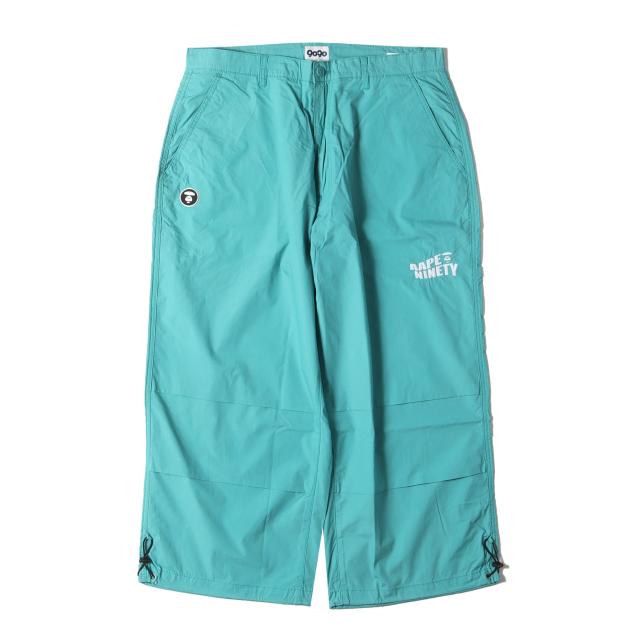9090 ナインティーナインティー パンツ サイズ:XL 22AW AAPE by A BATHING APE コットン バギー パンツ (WOVEN PANTS) ブルー ボトムス ズボン コラボ【メンズ】【K4253】の通販は 6,930円