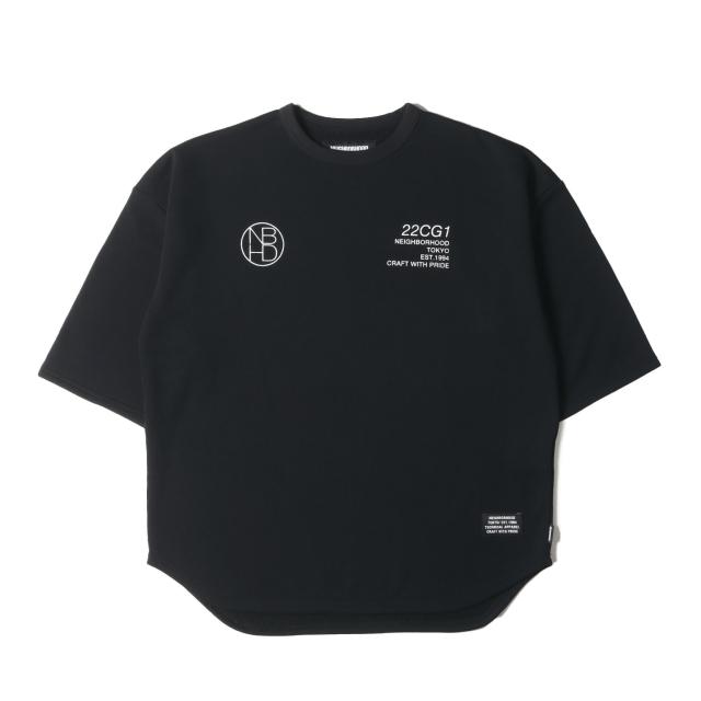 ストリート系スウェットシャツ 黒 NEIGHBORHOOD ネイバーフッド スウェット サイズ:S 22SS ロゴ