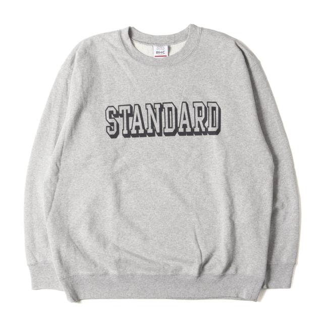 STANDARD CALIFORNIA スタンダードカリフォルニア スウェット サイズ:L 24SS Ron Herman 別注 ロゴ スウェットシャツ (RHC × SD Logo Sweat Pullover) / 裏毛 ヘザーグレー トップス トレーナー コラボ 日本製【メンズ】【中古】【美品】【K4278】の通販は