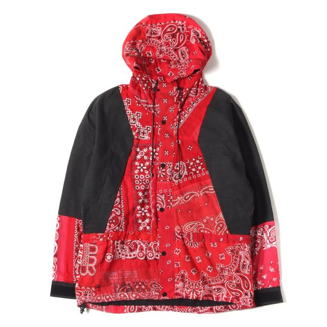 READYMADE レディメイド ジャケット サイズ:2 21SS ヴィンテージバンダナ マウンテンパーカー (MOUNTAIN PARKA) レッド アウター ブルゾン 上着【メンズ】【中古】【美品】【K4289】