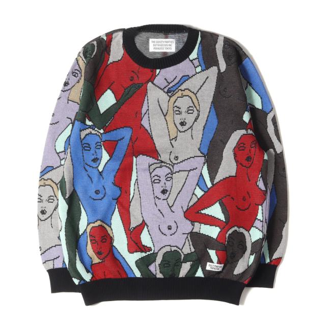 WACKO MARIA ワコマリア ニット サイズ:L 22SS 天国東京 百女柄図