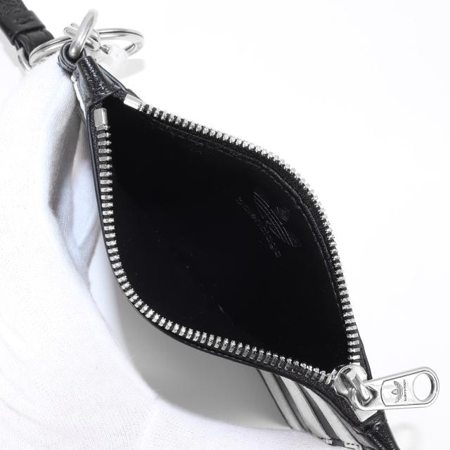 美品 バレンシアガ アディダス ショルダーバッグ レザー ブラック トレフォイル 美品 バレンシアガ アディダス ショルダーバッグ レザー ブラック