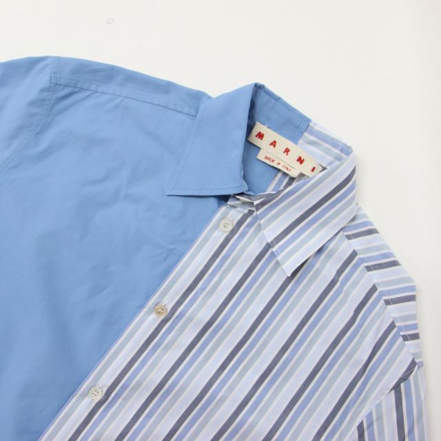 MARNI マルニ シャツ ブルー系 サイズ:38(S) 24秋冬 コットン ポプリン