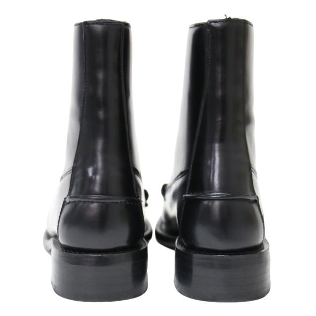 HEREU へリュー ブラック 黒 サイズ:38(25.0cm) Mallera ジップアップ レザー ショート ブーツ / マレラ フロントファスナー スクエアトゥ スペイン製 シューズ 靴【レディース】【中古】【K4300】