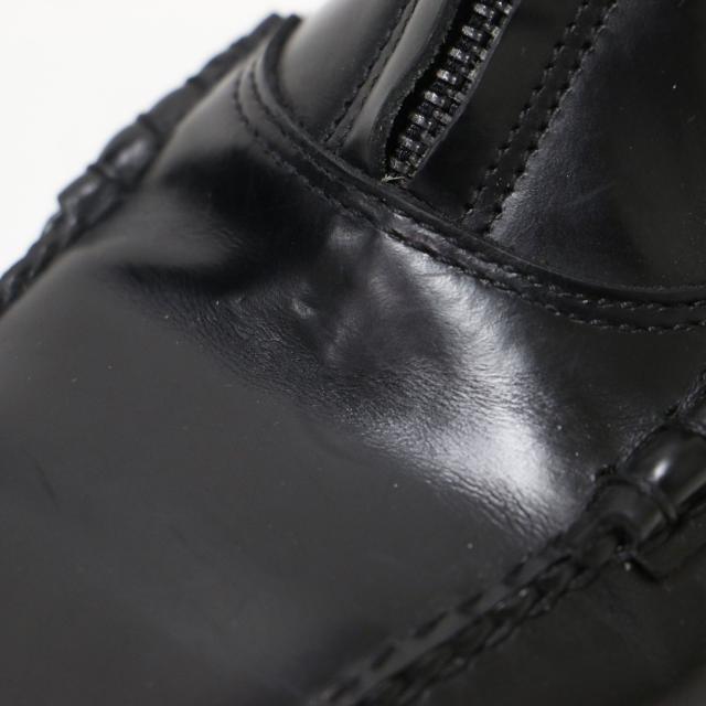 HEREU へリュー ブラック 黒 サイズ:38(25.0cm) Mallera ジップアップ レザー ショート ブーツ / マレラ フロントファスナー スクエアトゥ スペイン製 シューズ 靴【レディース】【中古】【K4300】