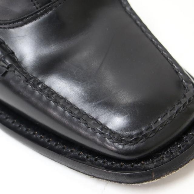 HEREU へリュー ブラック 黒 サイズ:38(25.0cm) Mallera ジップアップ レザー ショート ブーツ / マレラ フロントファスナー スクエアトゥ スペイン製 シューズ 靴【レディース】【中古】【K4300】