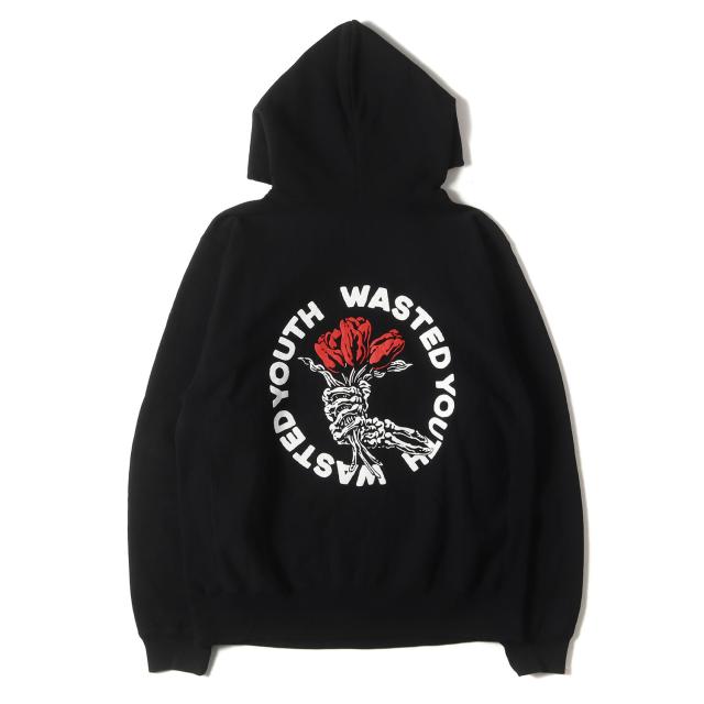 Wasted Youth ウェイステッド ユース パーカー サイズ:L 24SS ヘビーウェイト スウェット パーカー (HEAVY WEIGHT HOODIE#2) ブラック 黒 トップス フーディー【メンズ】【中古】【美品】【K4303】の通販は