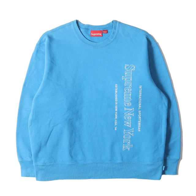 Supreme シュプリーム スウェット サイズ:M 20AW サイドロゴ刺繍 クルーネック スウェットシャツ (Side Logo Crewneck) ブライトロイヤル トップス トレーナー プルオーバー【メンズ】【中古】【K4308】 Supreme シュプリーム スウェット サイズ:M 20AW サイドロゴ刺繍