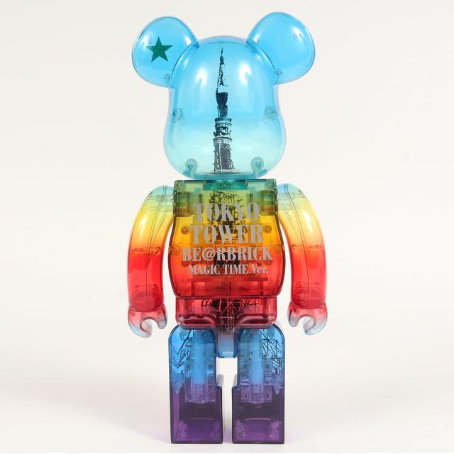 MEDICOM TOY - MEDICOM TOY メディコムトイ 2015年モデル BE@RBRICK 400% TOKYO TOWER MAGIC TIME Ver. 東京タワー マジックタイム ブルー オレンジ系 400% 箱付き 【メンズ】 MEDICOM TOY メディコムトイ 2015年モデル BE@RBRICK 400% TOKYO