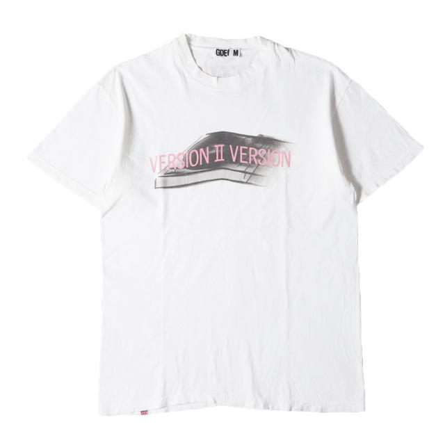 GOOD ENOUGH グッドイナフ Tシャツ サイズ:M 00s レコードプレイヤー グラフィック クルーネックTシャツ (2001年モデル) ホワイト 白 トップス カットソー 半袖 アーカイブ【メンズ】【中古】【K4325】