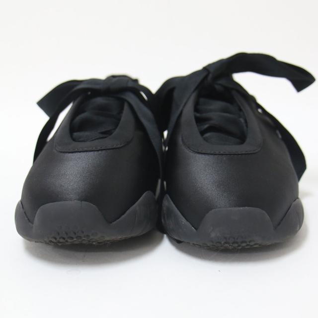 JW PEI ジェイダブリューペイ ブラック 黒 サイズ:36(23.0cm) / 24秋冬 バレリーナ スニーカー / FLAVIA BALLERINA SNEAKERS / レースアップ サテン リボン / ローカット シューズ 靴【レディース】【中古】【K4331】