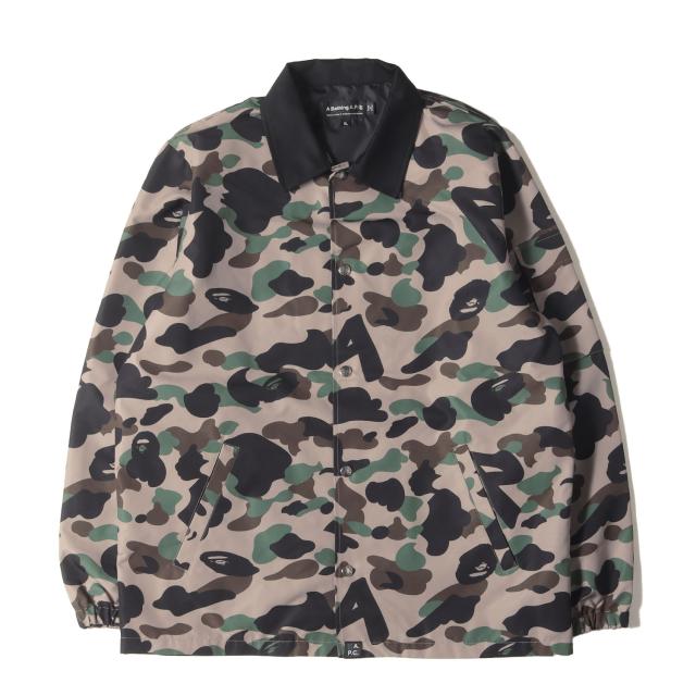 A BATHING APE ア ベイシング エイプ ジャケット サイズ:XL / 22AW A.P.C 猿迷彩 コーチジャケット (CAMOCOACH JACKET) / カモフラージュ / アウター ブルゾン 上着 / コラボ 別注【メンズ】【中古】【美品】【K4330】の通販は