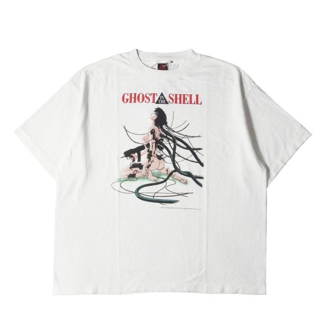 SAINT MICHAEL セントマイケル Tシャツ サイズ:XL / 24AW GHOST IN THE SHELL / 攻殻機動隊 ヴィンテージ加工 クルーネック Tシャツ (GS_SS TEE / GITS) / ホワイト 白 / トップス カットソー 半袖 / コラボ【メンズ】【K4331】の通販は
