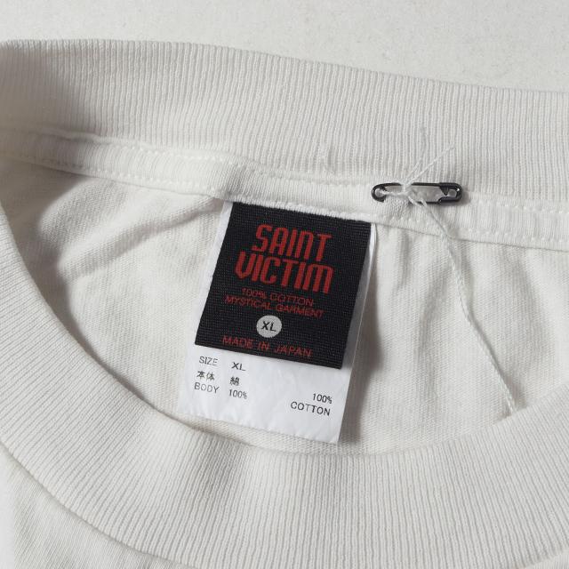 SAINT MICHAEL セントマイケル Tシャツ サイズ:XL / 24AW GHOST IN THE SHELL / 攻殻機動隊 ヴィンテージ加工 クルーネック Tシャツ (GS_SS TEE / GITS) / ホワイト 白 / トップス カットソー 半袖 / コラボ【メンズ】【K4331】の通販は