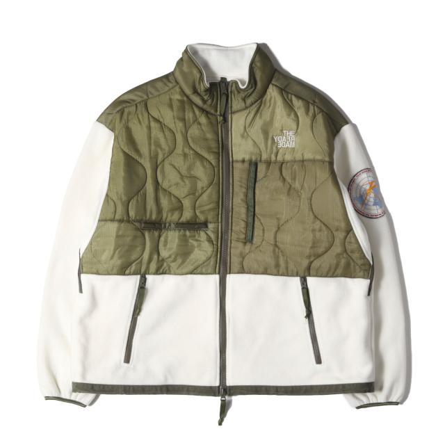 READYMADE レディメイド ジャケット サイズ:2 / 20AW ヴィンテージ キルティング カスタム フリース ジャケット (FREECE JACKET) / ホワイト オリーブ / アウター ブルゾン 上着【メンズ】【中古】【K4332】の通販は