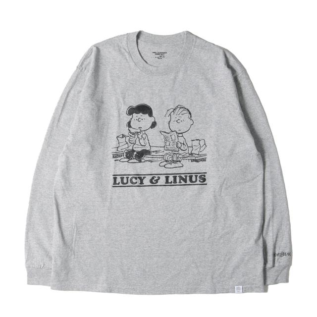 BEDWIN ベドウィン Tシャツ サイズ:3 / 22SS PEANUT ルーシー&ライナス ロングスリーブ Tシャツ (L/S PRINT T LUCIE & LINUS) / グレー / トップス カットソー 長袖 コラボ【メンズ】【中古】【美品】【K4335】の通販は