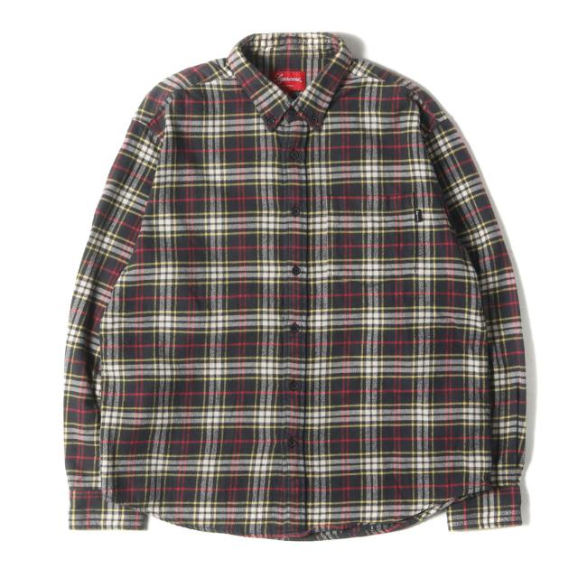 Supreme シュプリーム シャツ サイズ:S / 20AW タータンチェック ボタンダウン ネルシャツ (Tartan Flannel Shirt) / ブラック 黒 / トップス カジュアルシャツ 長袖【メンズ】【中古】【K4335】