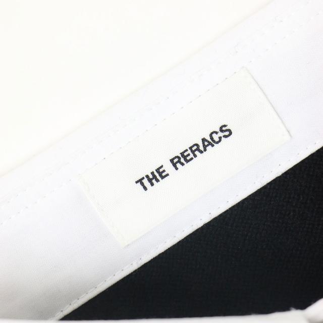 THE RERACS ザ リラクス ニット ブラック ホワイト 黒白 サイズ:38(M) / 24秋冬 ウール カシミヤ クレリック ポロ ニット / 長袖 襟付き タイト / トップス セーター / 日本製【レディース】【中古】【美品】【K4337】 THE RERACS ザ リラクス ニット ブラック ホワイト 黒白 サイズ:38(M