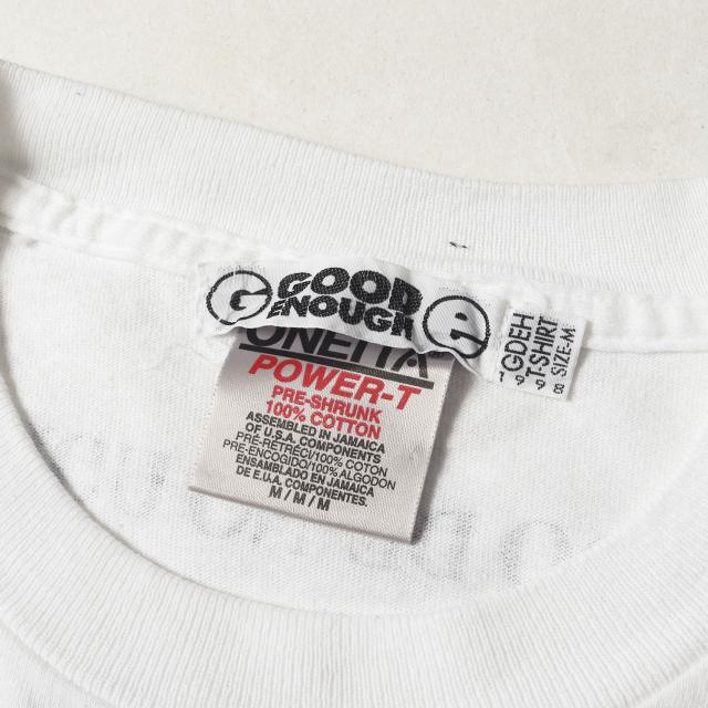 GOOD ENOUGH グッドイナフ Tシャツ サイズ:M / 90s グラデーション グラムgロゴ クルーネック Tシャツ (1998年モデル / ONEITAボディ) / ホワイト 白 / トップス カットソー 半袖 / アーカイブ【メンズ】【中古】【K4338】_2