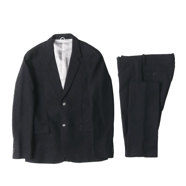 RUDE GALLERY ルードギャラリー セットアップ スーツ サイズ:各2 / 20AW シャドーパイソン柄 2B テーラードジャケット / スラックスパンツ / ブラック 黒 / 日本製 フォーマル カジュアル【メンズ】【中古】【K4339】
